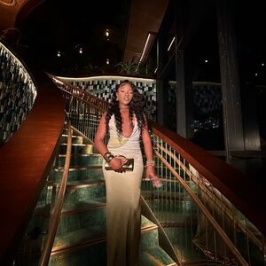 Meshki Gold Maxi Dress